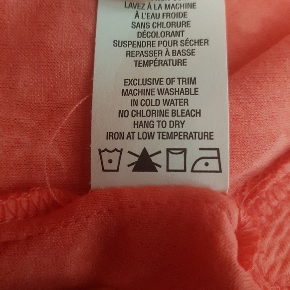 Mandy Evans Coral Rose Embossed Short Sleeved Top - Picture 10 of 10